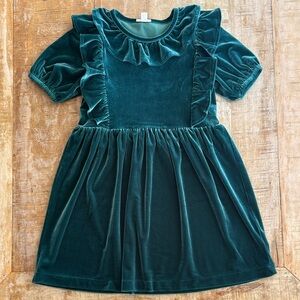 NWOT Crewcuts Velvet Ruffle Dress size 10